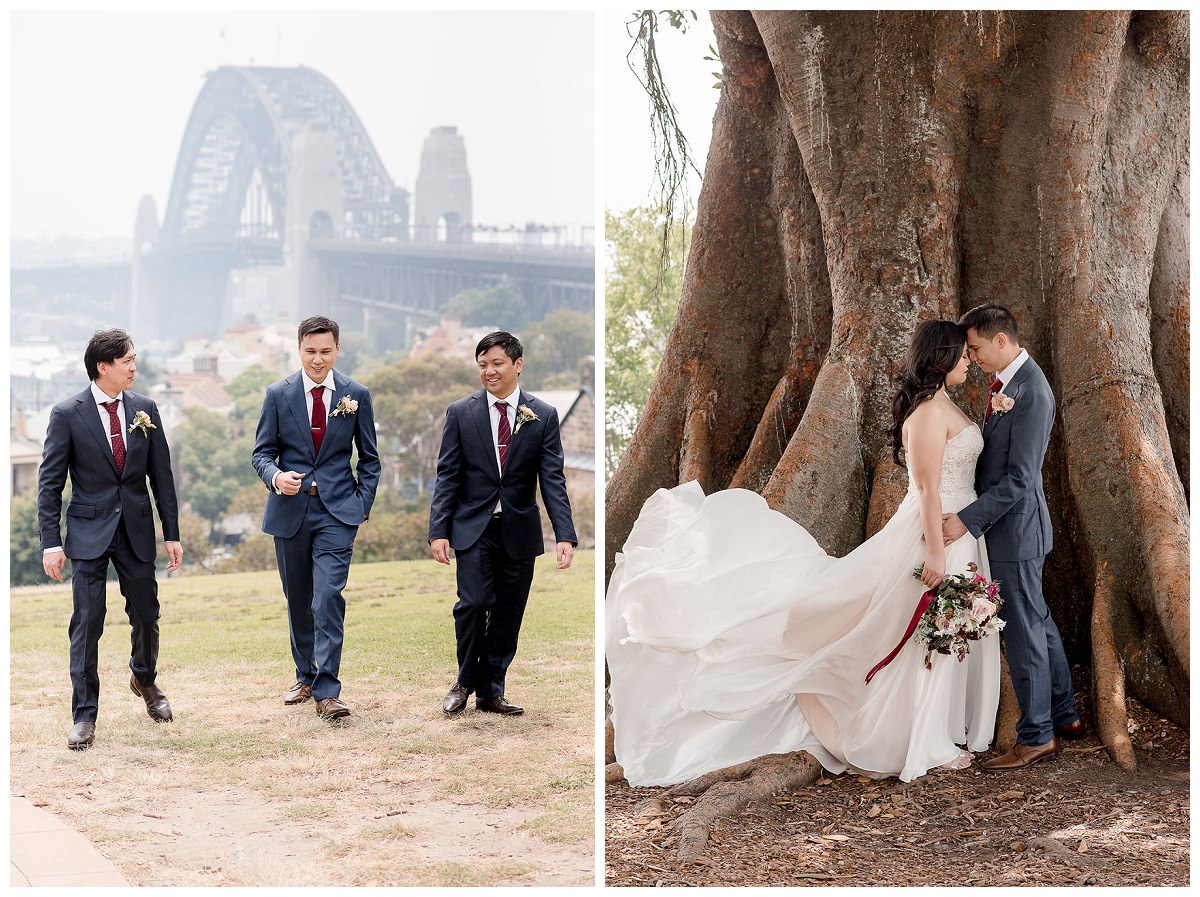 first look, couple, wedding, wedding gown, wedding flowers, sydney wedding photographer